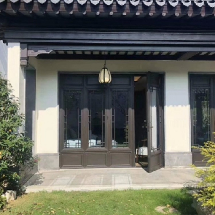 阜阳市铝合金仿古门窗 中式复古门窗价格 铝合金仿古门窗定制