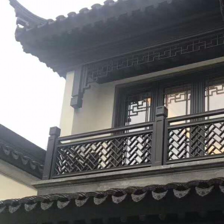 温州中式铝合金门窗 中式庭院铝合金门窗 古典中式铝合金门窗批发