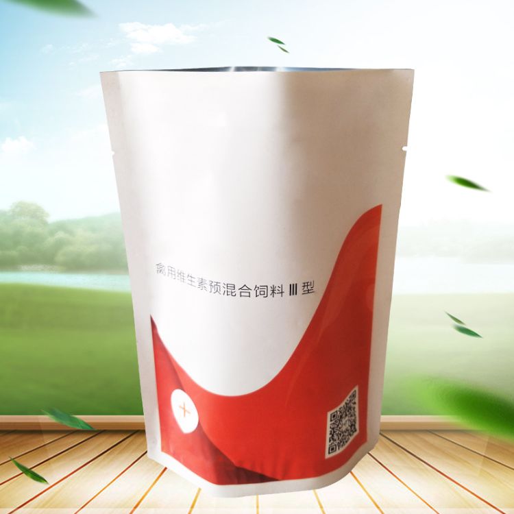 厂家直销pe+镀铝塑料包装袋 自立兽药包装袋来图来样定制印制logo