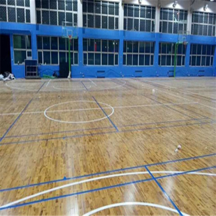 运动木地板厂家 实木运动地板翻新 枫木篮球场木地板价格  双鑫体育